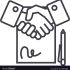 contract-linear-icon-sign-symbol-on-vector-18222330 contract-linear-icon-sign-symbol-on-vector-18222330